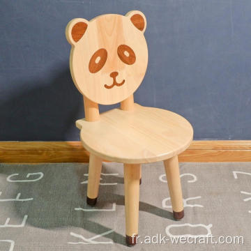 Création design Panda Table en bois pour enfants